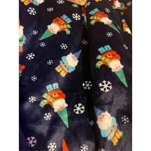Men North15 Christmas Gnome Velour Loungewear Sleep Pants Sz 5XL - Picture 2 of 5